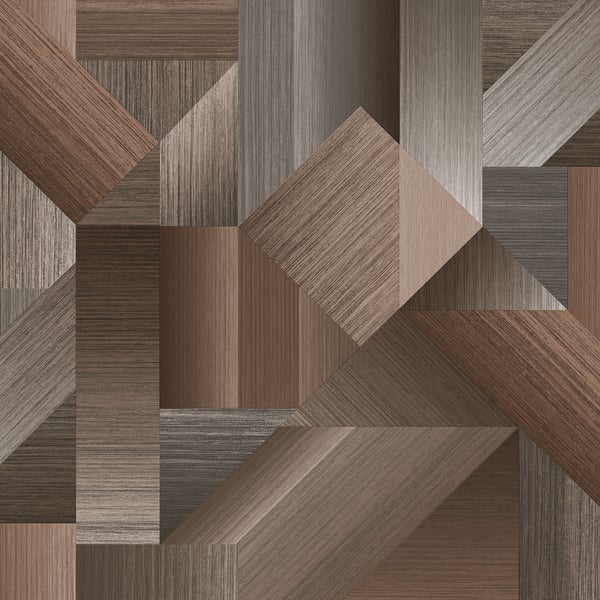 Galerie Wallcoverings Texstyle Shape Shifter Galerie Wallcoverings  Bronze, Brown   - G56625
