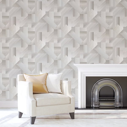 Galerie Wallcoverings Texstyle Shape Shifter Galerie Wallcoverings  Beige   - G56629