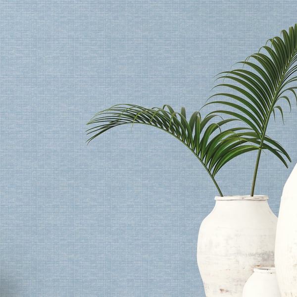 Galerie Wallcoverings Texstyle Woven Weave Texture Galerie Wallcoverings  Blue   - G56632