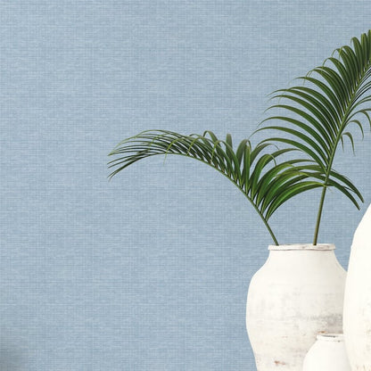 Galerie Wallcoverings Texstyle Woven Weave Texture Galerie Wallcoverings  Blue   - G56632