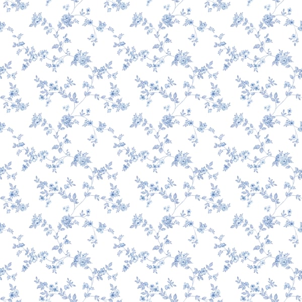 Galerie Wallcoverings Small Prints Delicate Floral Galerie Wallcoverings  Blue   - G56647