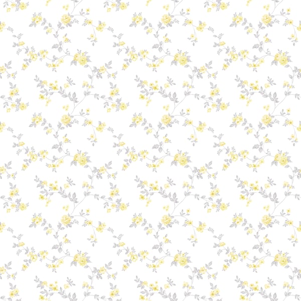 Galerie Wallcoverings Small Prints Delicate Floral Galerie Wallcoverings  Yellow   - G56650
