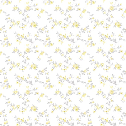 Galerie Wallcoverings Small Prints Delicate Floral Galerie Wallcoverings  Yellow   - G56650