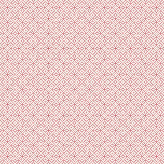 Galerie Wallcoverings Small Prints Diamond Grid Galerie Wallcoverings  Red   - G56652