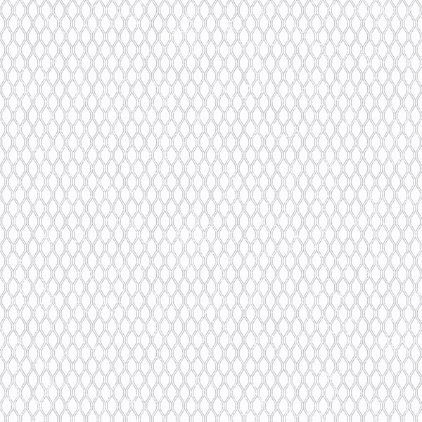 White wallcovering panel with a narrow grey diamond-mesh border on the right; simple, minimalist fabric-like texture.