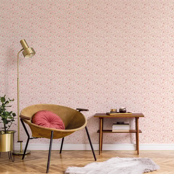 Galerie Wallcoverings Small Prints Mini Mod Floral Galerie Wallcoverings  Pink   - G56666