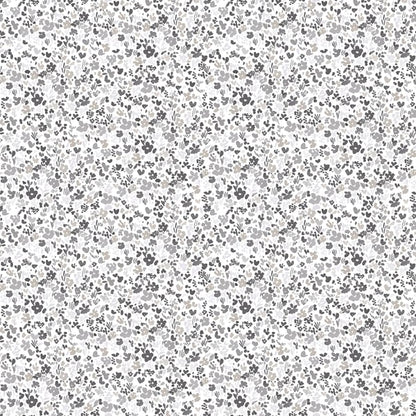 Galerie Wallcoverings Small Prints Mini Mod Floral Galerie Wallcoverings  Silver Grey   - G56667