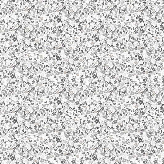 Galerie Wallcoverings Small Prints Mini Mod Floral Galerie Wallcoverings  Silver Grey   - G56667
