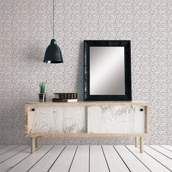 Galerie Wallcoverings Small Prints Mini Mod Floral Galerie Wallcoverings  Silver Grey   - G56667