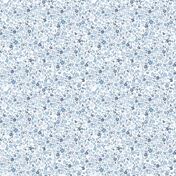 Galerie Wallcoverings Small Prints Mini Mod Floral Galerie Wallcoverings  Blue   - G56668