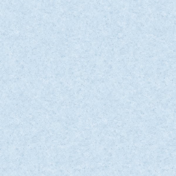 Powder-blue textured wallpaper with subtle mottling, resembling fabric or handmade paper.