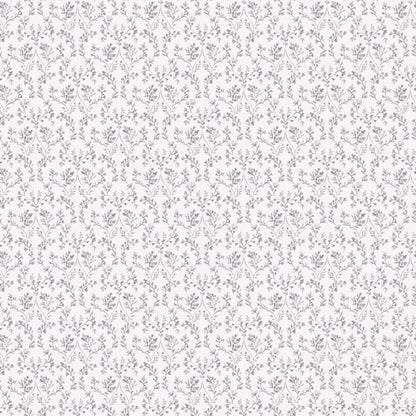 Galerie Wallcoverings Small Prints Ogee Floral Galerie Wallcoverings  Silver Grey   - G56678