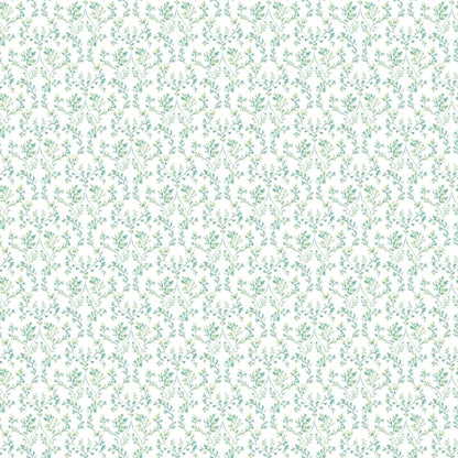 Galerie Wallcoverings Small Prints Ogee Floral Galerie Wallcoverings  Green   - G56680