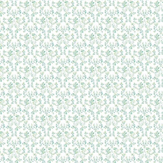 Galerie Wallcoverings Small Prints Ogee Floral Galerie Wallcoverings  Green   - G56680