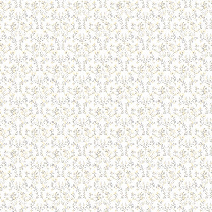Galerie Wallcoverings Small Prints Ogee Floral Galerie Wallcoverings  Yellow   - G56681