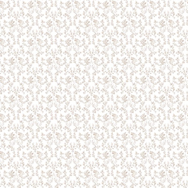 Galerie Wallcoverings Small Prints Ogee Floral Galerie Wallcoverings  Bronze, Brown   - G56682