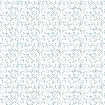 Galerie Wallcoverings Small Prints Ogee Floral Galerie Wallcoverings  Blue   - G56683