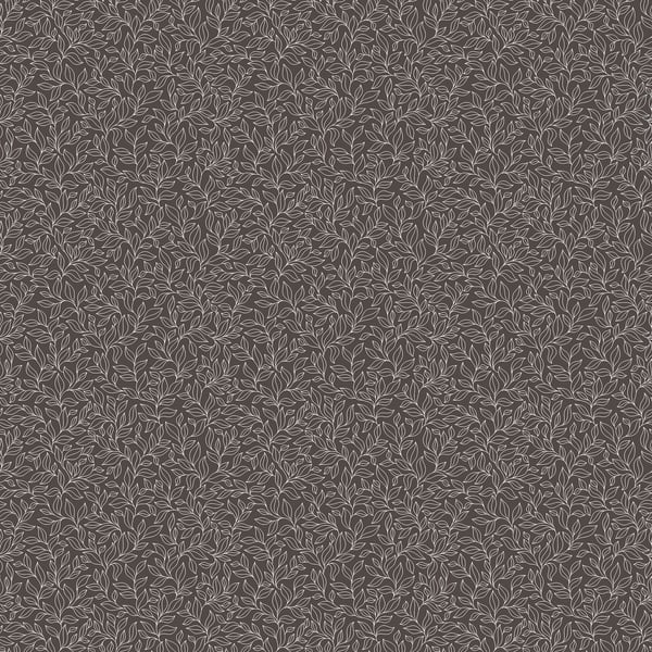 Galerie Wallcoverings Small Prints Stencil Leaf Galerie Wallcoverings  Black   - G56696