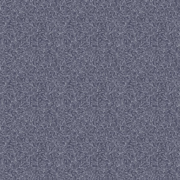 Galerie Wallcoverings Small Prints Stencil Leaf Galerie Wallcoverings  Blue   - G56697