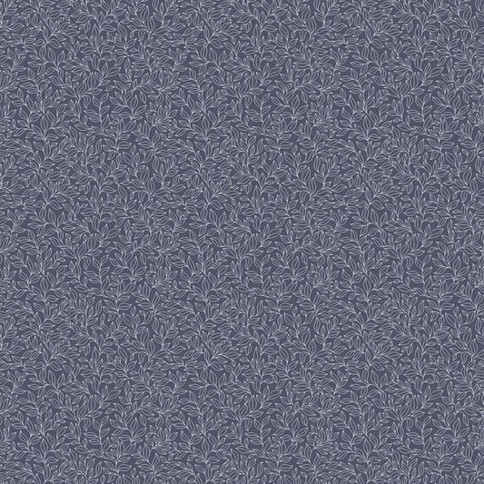 Galerie Wallcoverings Small Prints Stencil Leaf Galerie Wallcoverings  Blue   - G56697