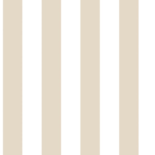 Galerie Wallcoverings Smart Stripes 3 Awning Stripe Galerie Wallcoverings  Beige   - G67520