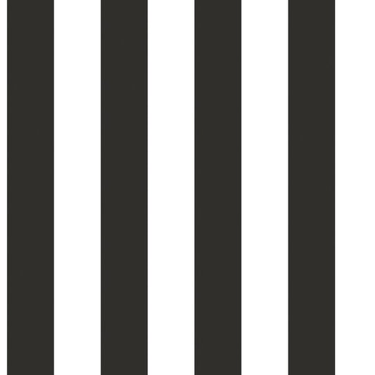 Galerie Wallcoverings Smart Stripes 3 Awning Stripe Galerie Wallcoverings  Black   - G67521