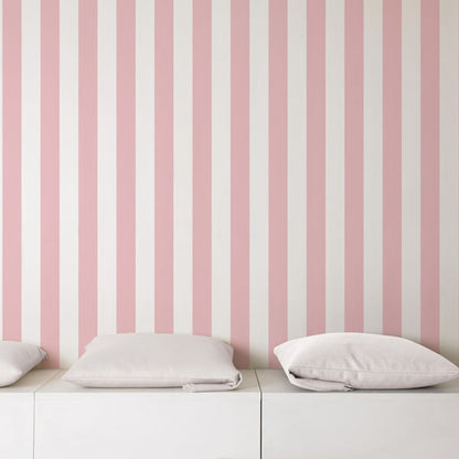 Galerie Wallcoverings Smart Stripes 3 Awning Stripe Galerie Wallcoverings  Pink   - G67524