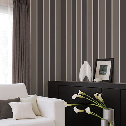 Galerie Wallcoverings Smart Stripes 3 Formal Stripe Galerie Wallcoverings  Bronze, Brown   - G67544