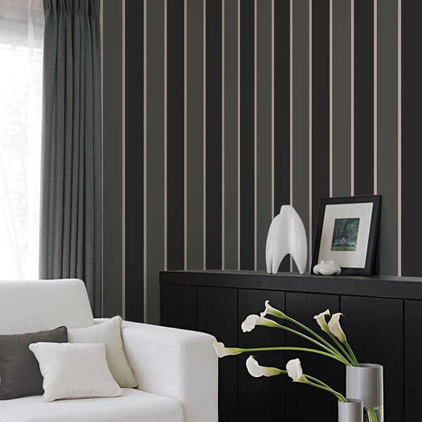 Galerie Wallcoverings Smart Stripes 3 Formal Stripe Galerie Wallcoverings  Bronze, Brown   - G67544