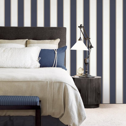Galerie Wallcoverings Smart Stripes 3 Formal Stripe Galerie Wallcoverings  Blue   - G67550