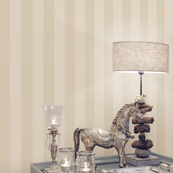Galerie Wallcoverings Smart Stripes 3 Matte/Shiny Emboss Galerie Wallcoverings  Beige   - G67555