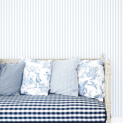 Galerie Wallcoverings Smart Stripes 3 Napkin Stripe Galerie Wallcoverings  Blue   - G67564