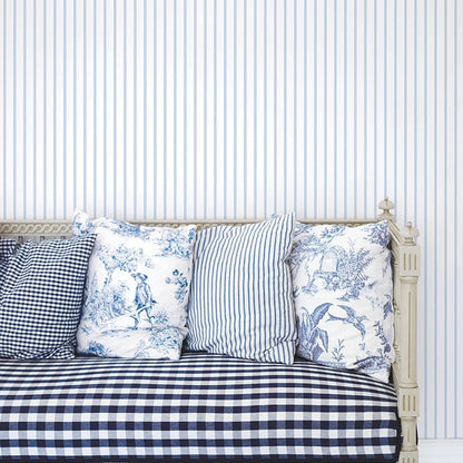Galerie Wallcoverings Smart Stripes 3 Napkin Stripe Galerie Wallcoverings  Blue   - G67564