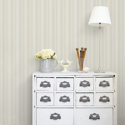 Galerie Wallcoverings Smart Stripes 3 Pinstripe Galerie Wallcoverings  Beige   - G67569