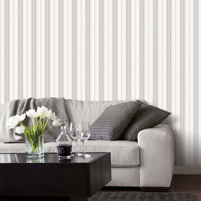 Galerie Wallcoverings Smart Stripes 3 Slim Stripe Galerie Wallcoverings  Silver Grey   - G67576