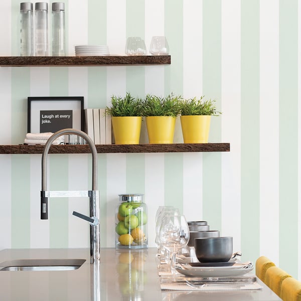 Galerie Wallcoverings Smart Stripes 3 Surface Stripe Galerie Wallcoverings  Green   - G67583