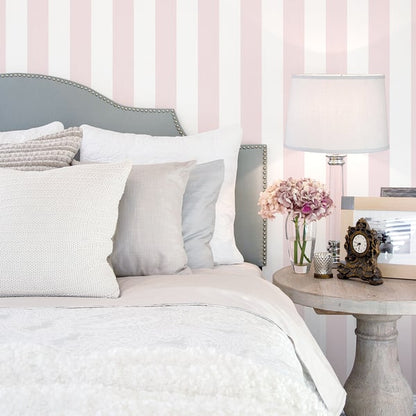 Galerie Wallcoverings Smart Stripes 3 Surface Stripe Galerie Wallcoverings  Pink   - G67585
