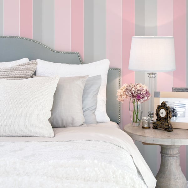 Galerie Wallcoverings Smart Stripes 3 Wide Stripe Galerie Wallcoverings  Pink   - G67597