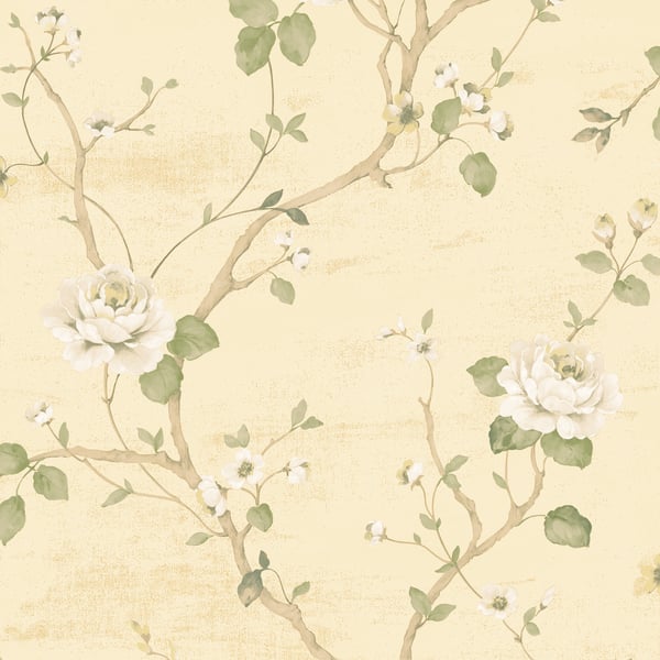 Galerie Wallcoverings Palazzo Floral Vine Galerie Wallcoverings  Beige   - G67602