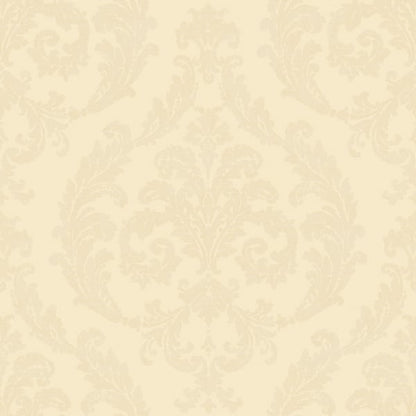 Galerie Wallcoverings Palazzo Silk Damask Galerie Wallcoverings  Cream   - G67607
