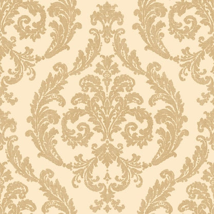Galerie Wallcoverings Palazzo Silk Damask Galerie Wallcoverings  Gold   - G67608