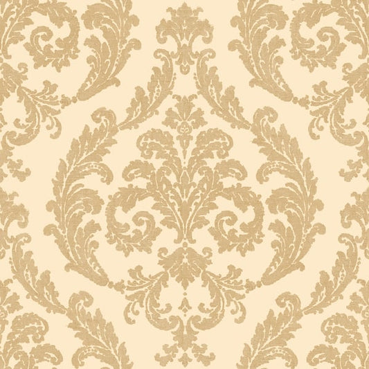 Galerie Wallcoverings Palazzo Silk Damask Galerie Wallcoverings  Gold   - G67608