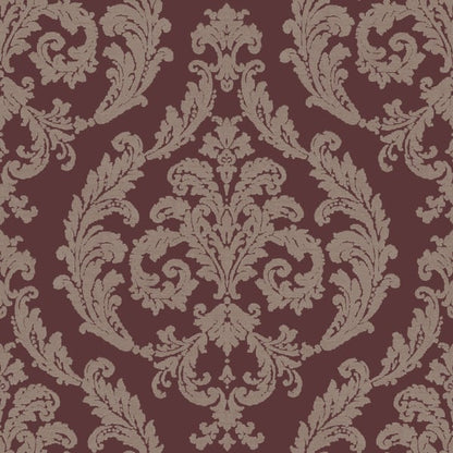 Galerie Wallcoverings Palazzo Silk Damask Galerie Wallcoverings  Red   - G67611
