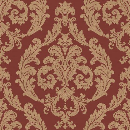 Galerie Wallcoverings Palazzo Silk Damask Galerie Wallcoverings  Red   - G67612