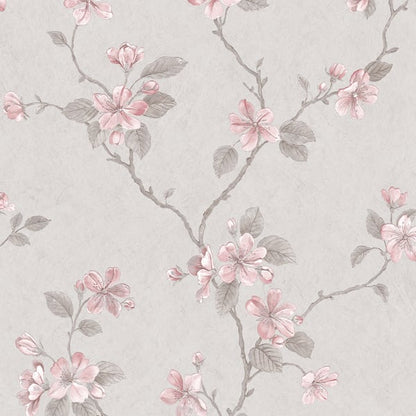 Galerie Wallcoverings Palazzo Dogwood Floral Galerie Wallcoverings  Pink   - G67614