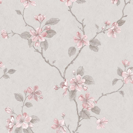 Galerie Wallcoverings Palazzo Dogwood Floral Galerie Wallcoverings  Pink   - G67614