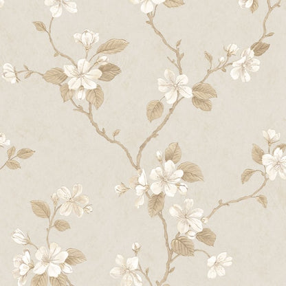 Galerie Wallcoverings Palazzo Dogwood Floral Galerie Wallcoverings  Cream   - G67615