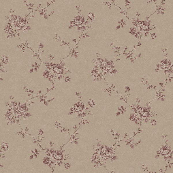 Galerie Wallcoverings Palazzo Floral Rose Galerie Wallcoverings  Beige   - G67635