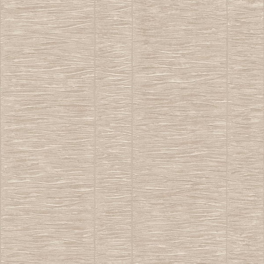 Galerie Wallcoverings Palazzo Pleated Stripe Galerie Wallcoverings  Cream   - G67638