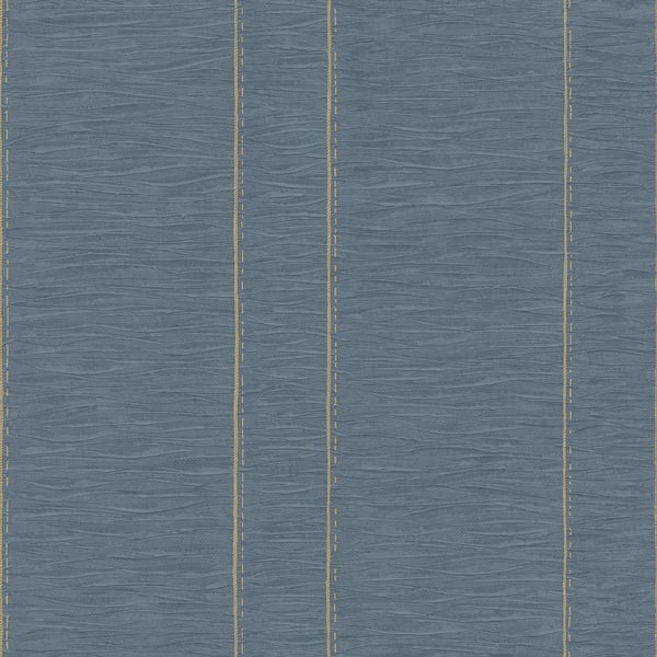 Galerie Wallcoverings Palazzo Pleated Stripe Galerie Wallcoverings  Blue   - G67642